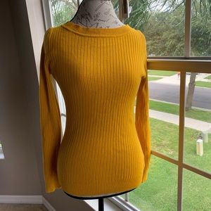 Merona Mustard/Gold Sweater
